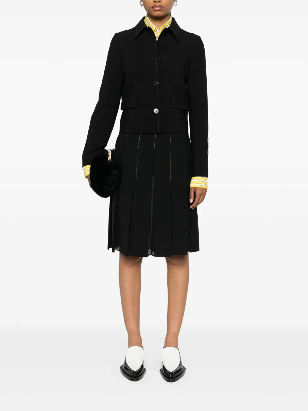 Pleated Midi Skirt