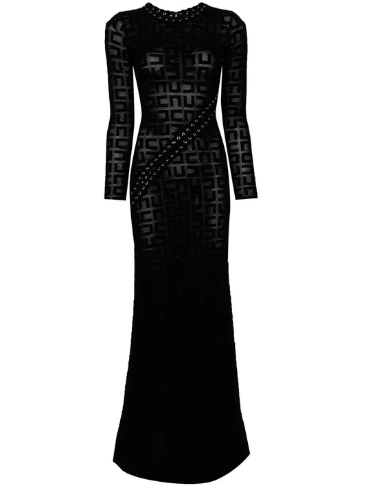 Logo-Embroidered Maxi Dress