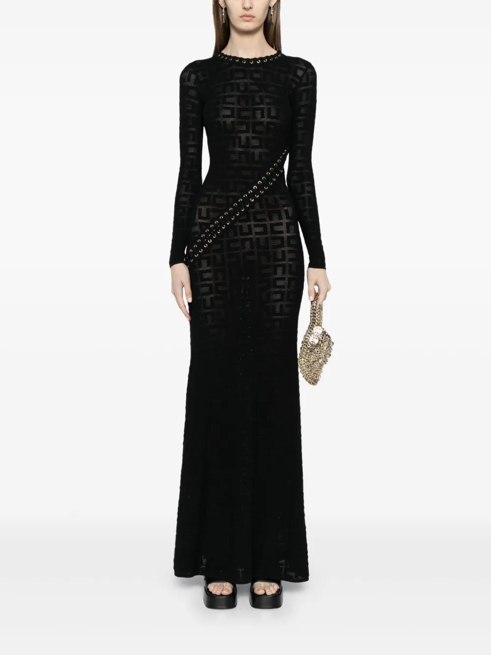 Logo-Embroidered Maxi Dress
