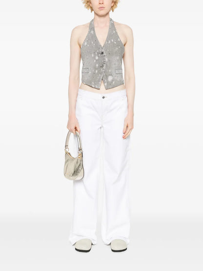 Low-Rise Flared Jeans
