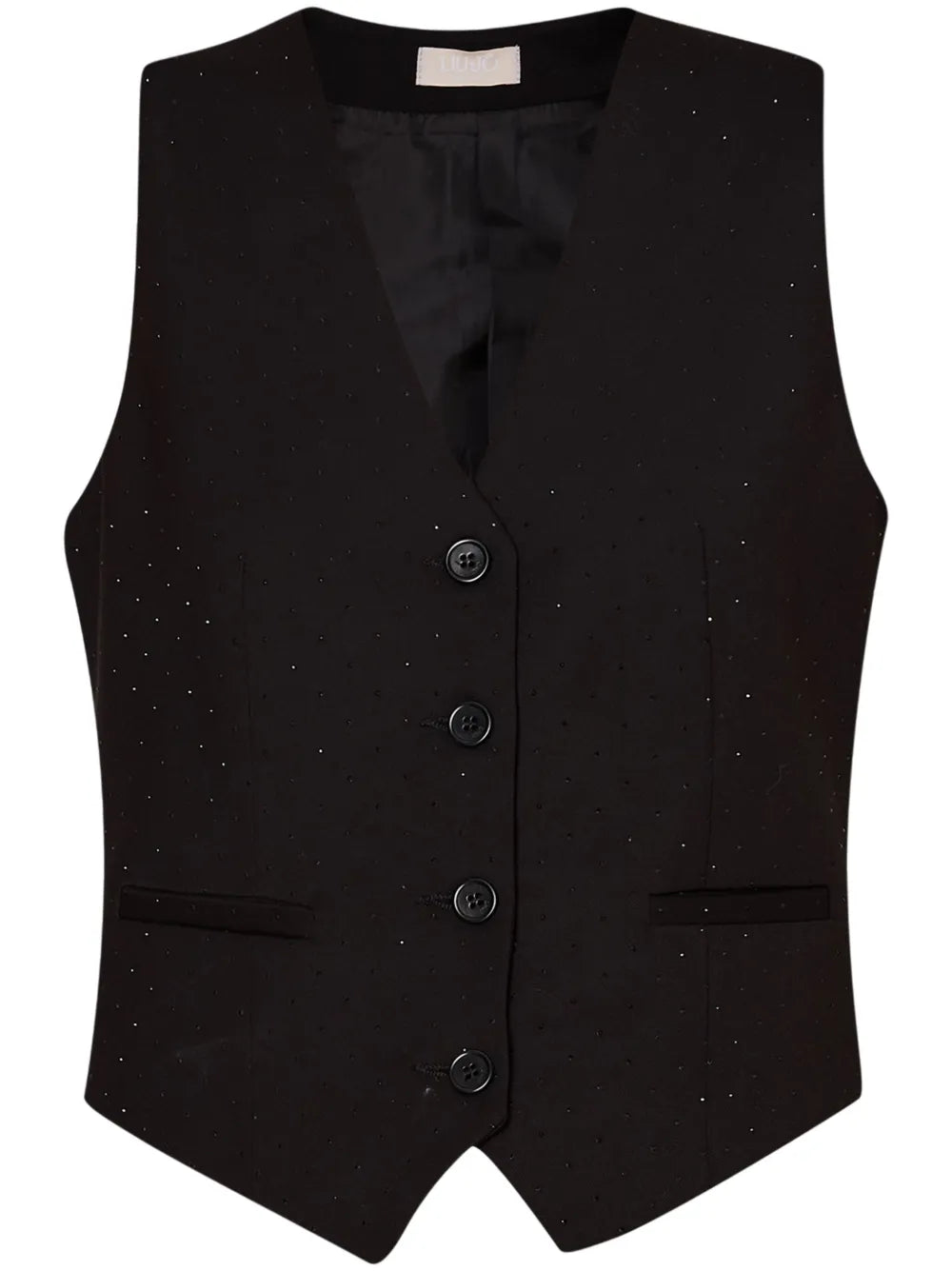 Stud-Embellished Suit Waistcoat