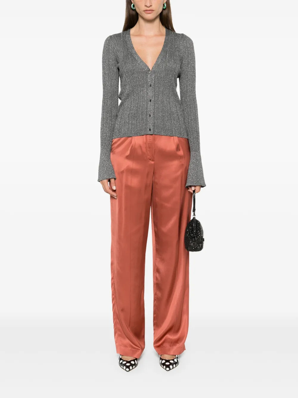 Lurex-Detail Cardigan