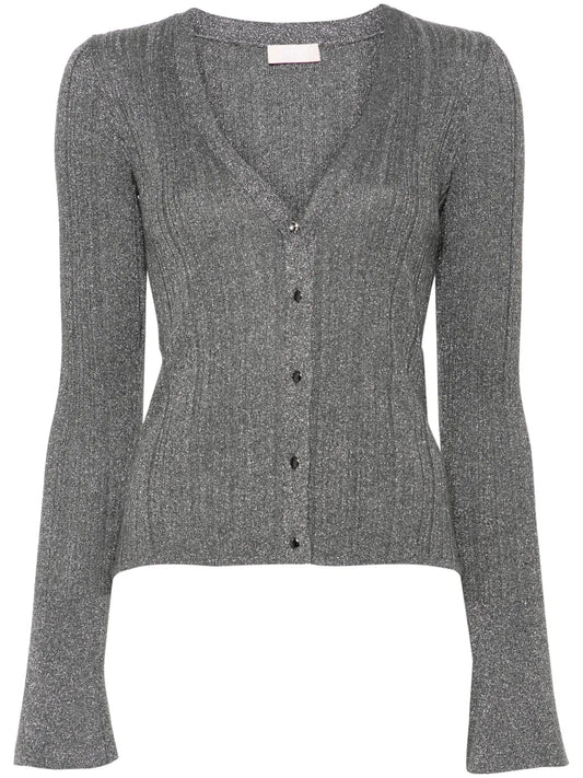 Lurex-Detail Cardigan