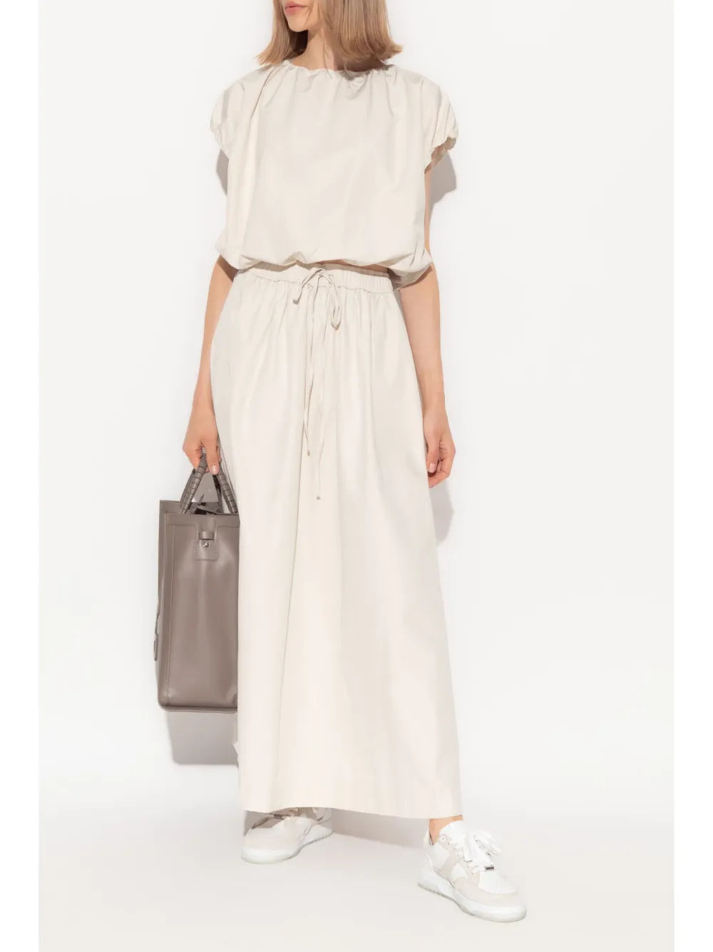 Cropped Short-Sleeve Blouse
