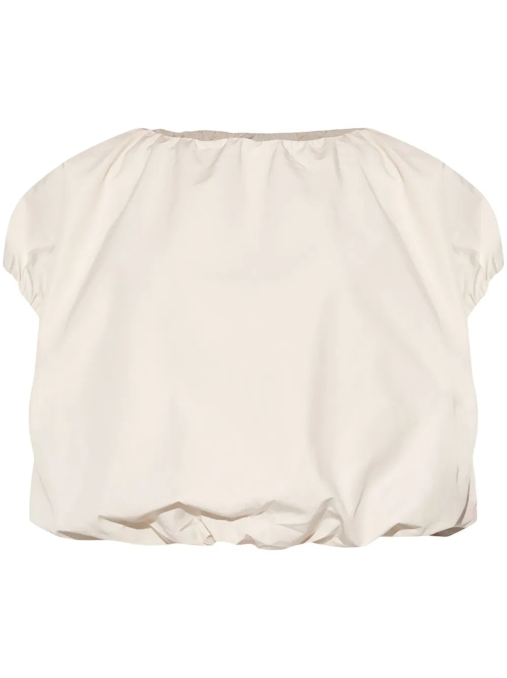 Cropped Short-Sleeve Blouse
