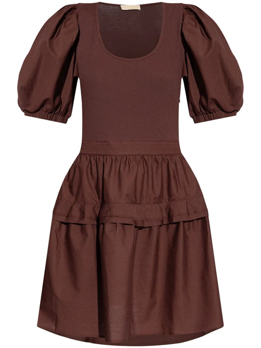 Tilda Puff-Sleeve Cotton Dress
