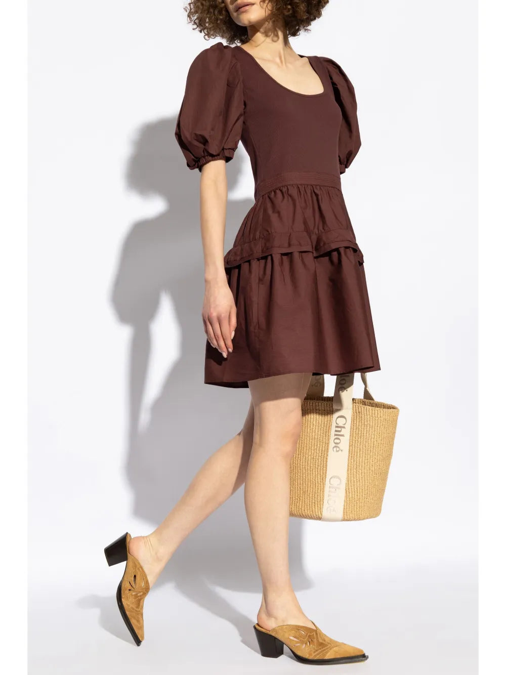 Tilda Puff-Sleeve Cotton Dress