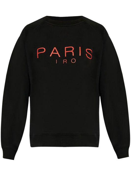 Logo-Print Cotton Jumper