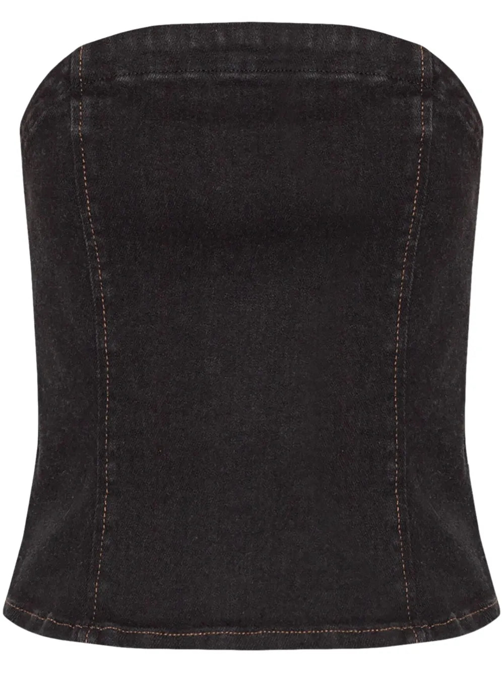Zipped Strapless Top