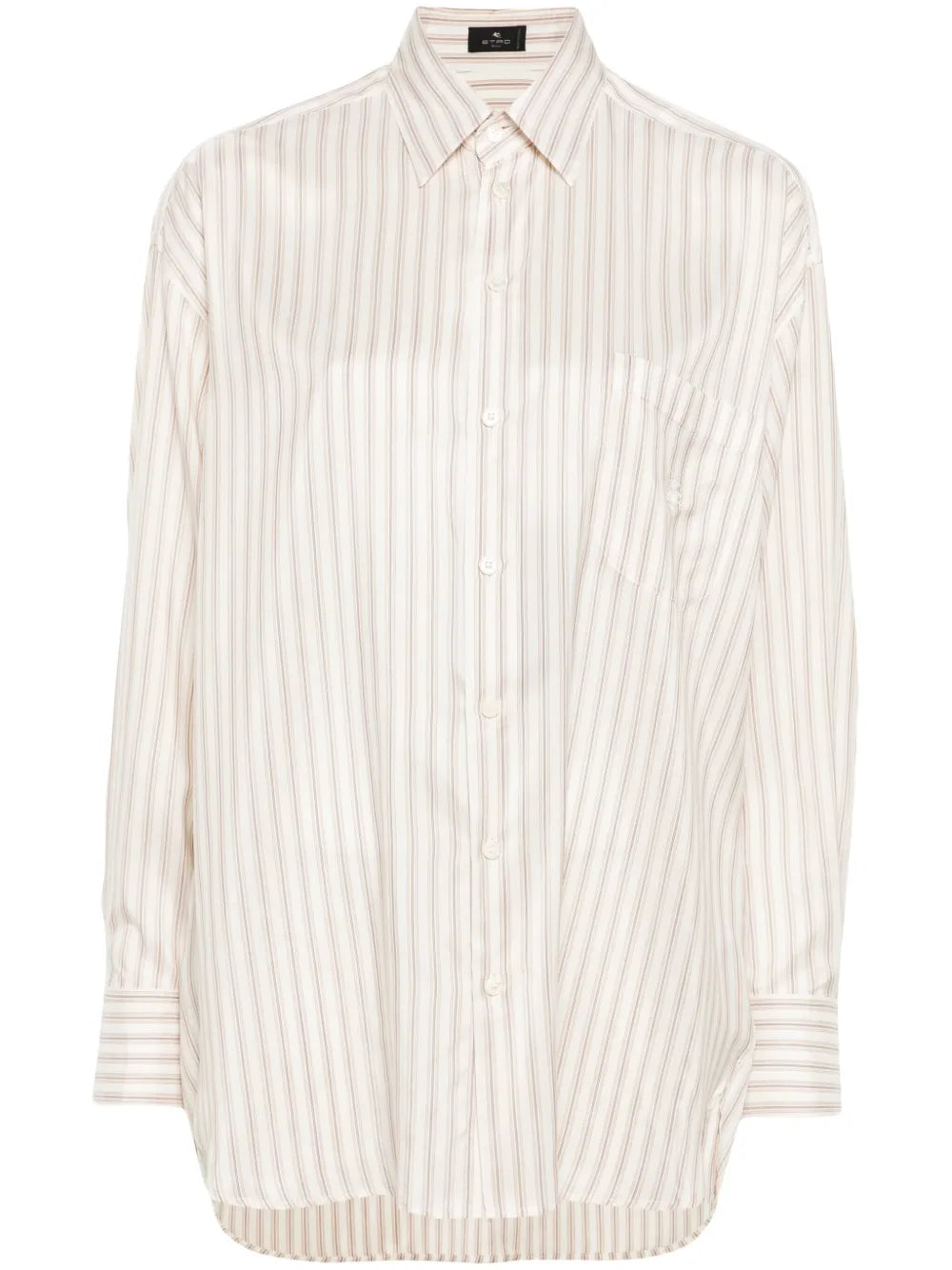 Pegaso-Embroidered Striped Shirt