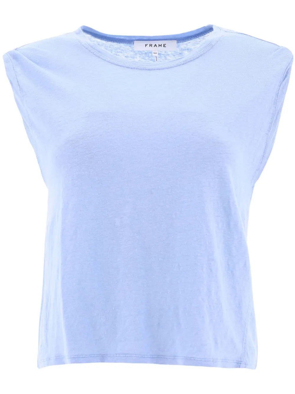 Rolled Muscle Crew-Neck Tank Top