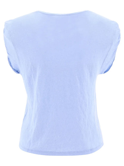 Rolled Muscle Crew-Neck Tank Top