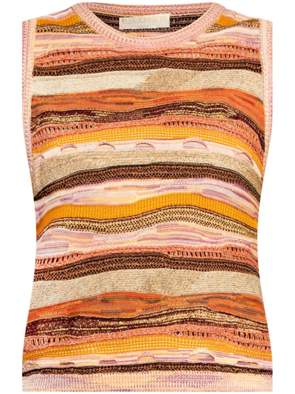 Striped Cotton Knitted Top