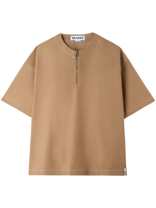 Zip-Up T-Shirt