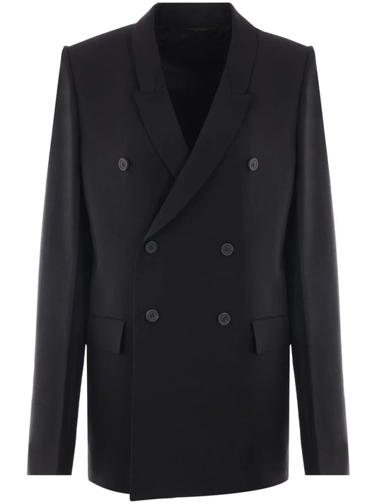 Double-Breasted Wool Blazer