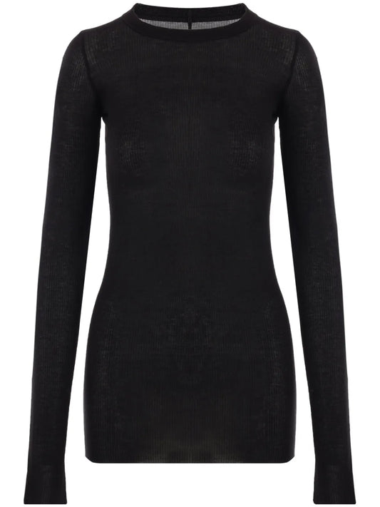 Ribbed Long-Sleeve Top
