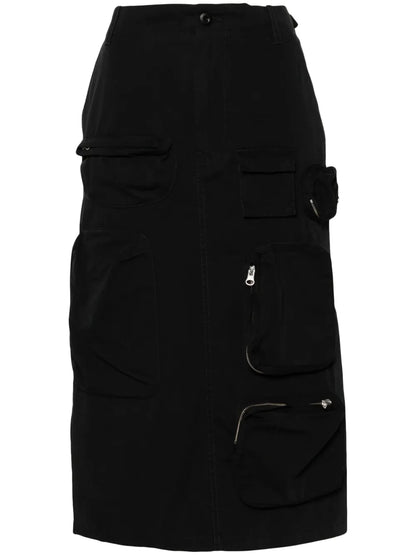 Single Stitch-Logo Cargo Skirt