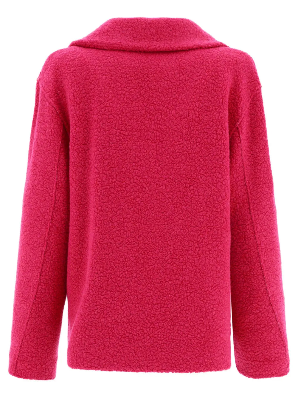 Double-Breasted Fleece Jacket