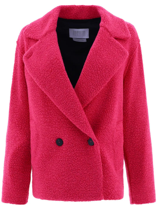 Double-Breasted Fleece Jacket
