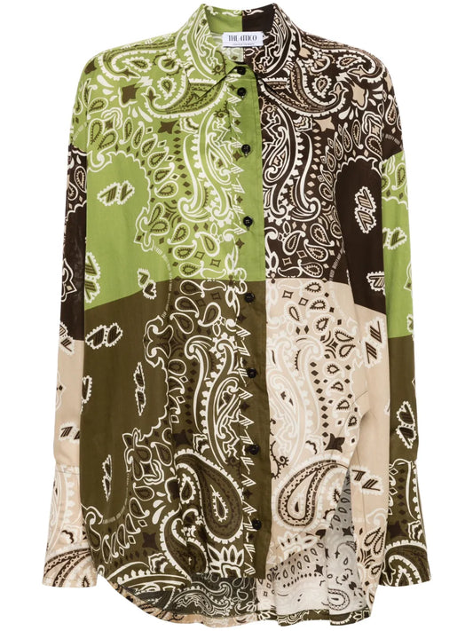 Paisley-Print Cotton Shirt