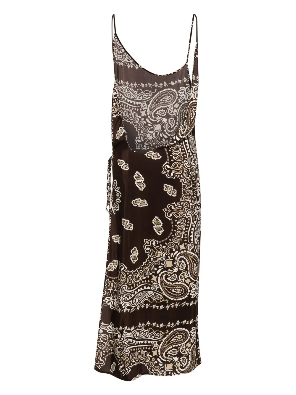 Bandana-Print Midi Dress