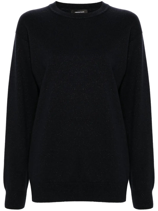 Crew-Neck Glittered Jumper