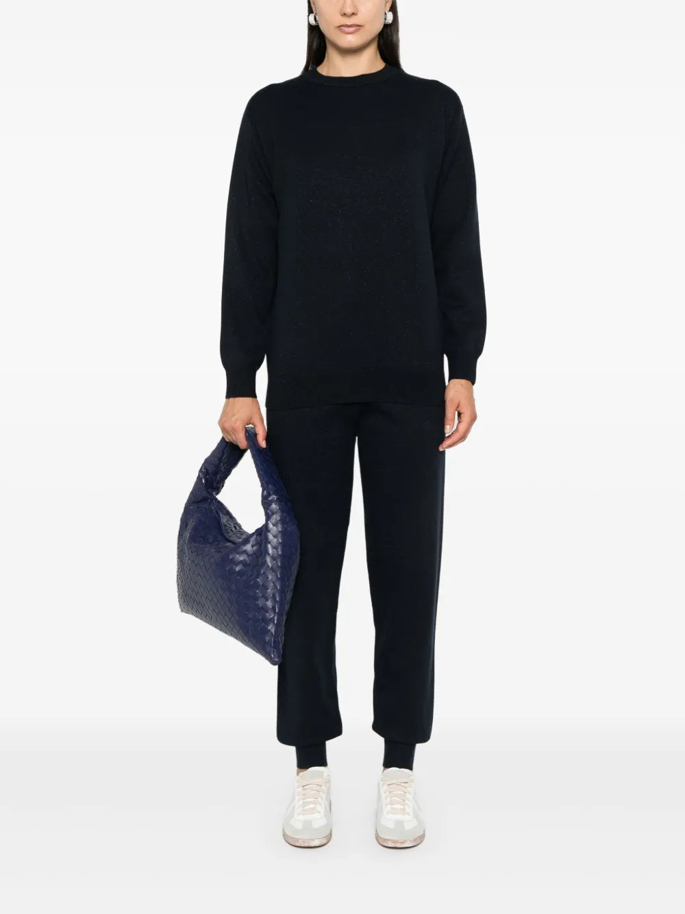 Crew-Neck Glittered Jumper