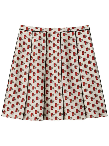 Postbox Pleated Skirt