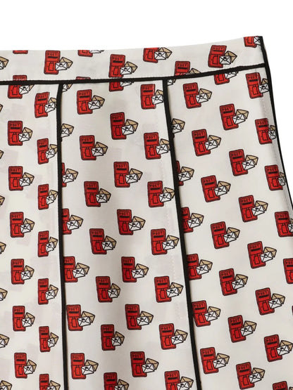 Postbox Pleated Skirt