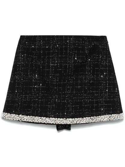 Crystal-Embellished Skort
