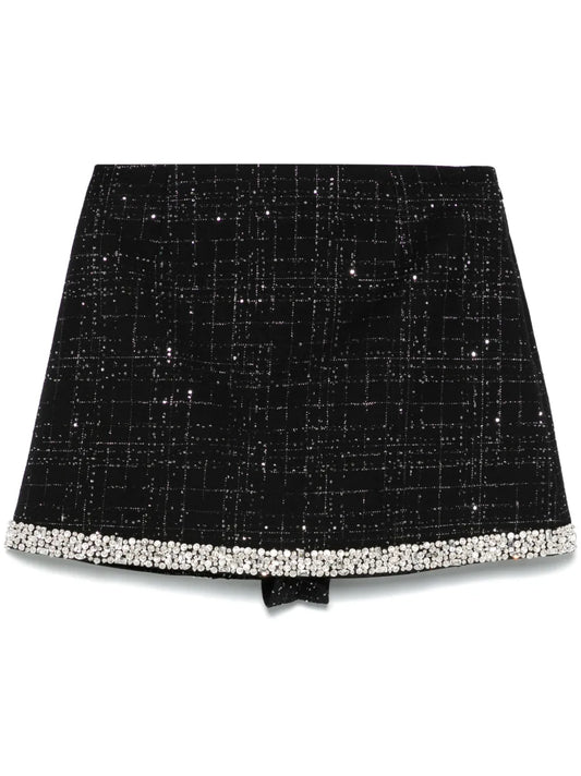 Crystal-Embellished Skort