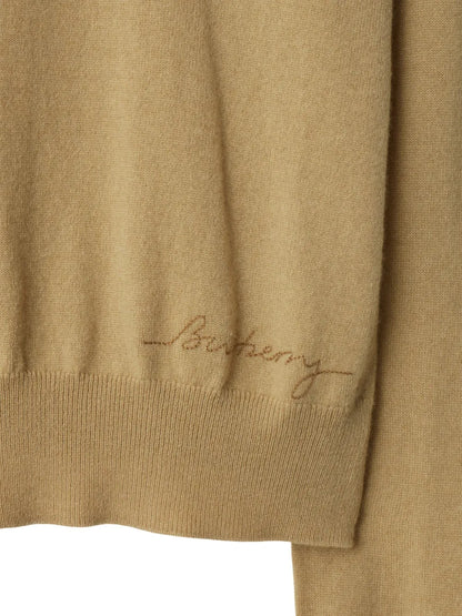 Logo-Embroidered Cashmere Jumper