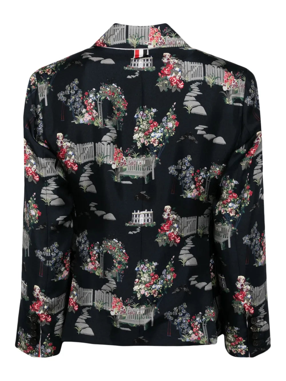 Graphic-Print Blazer
