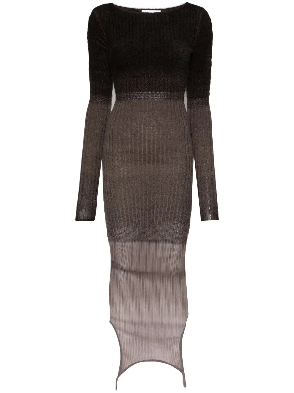 Ombré Ribbed Midi Dress