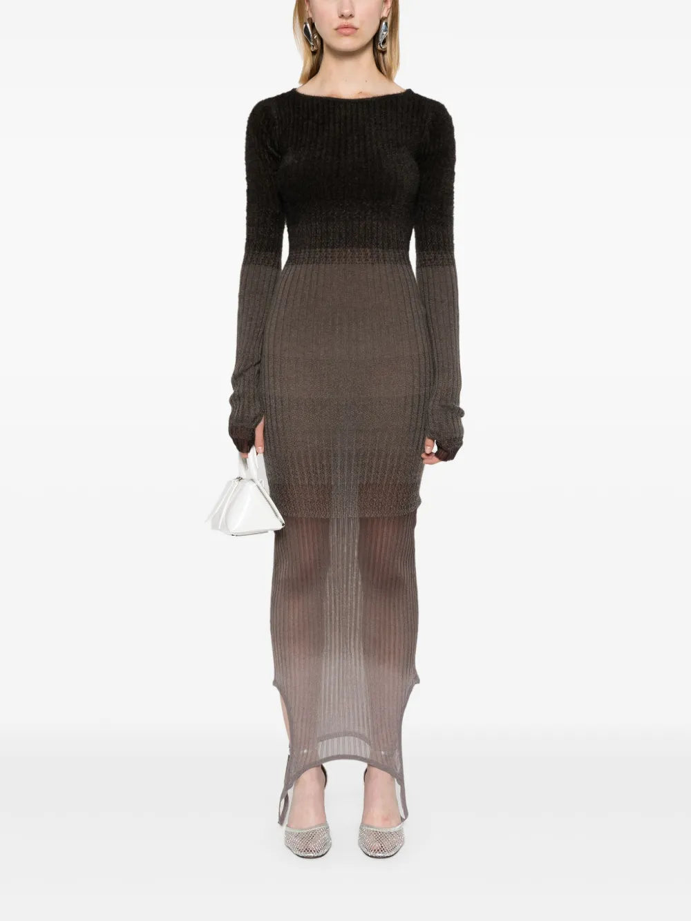 Ombré Ribbed Midi Dress