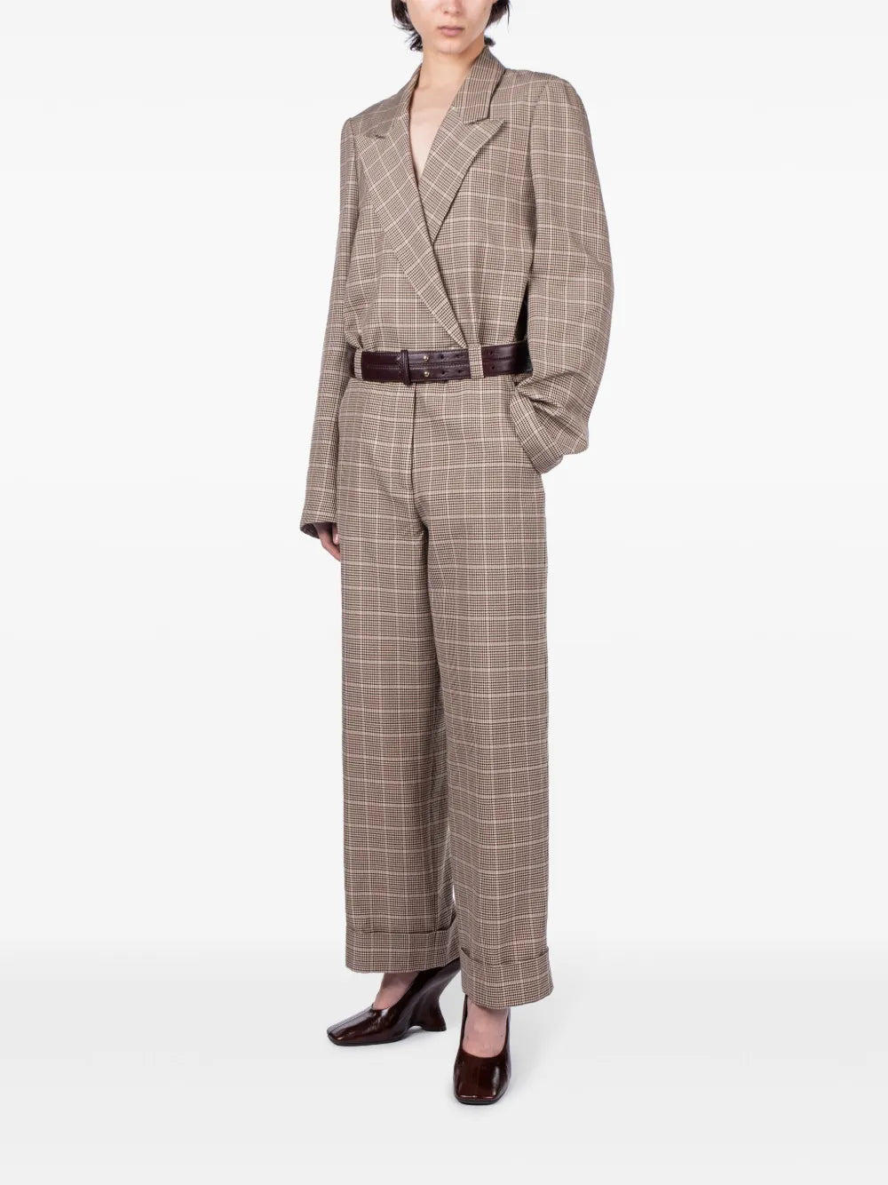 Checked Blazer Shirt