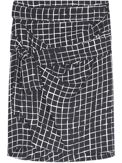 Draped Midi Skirt