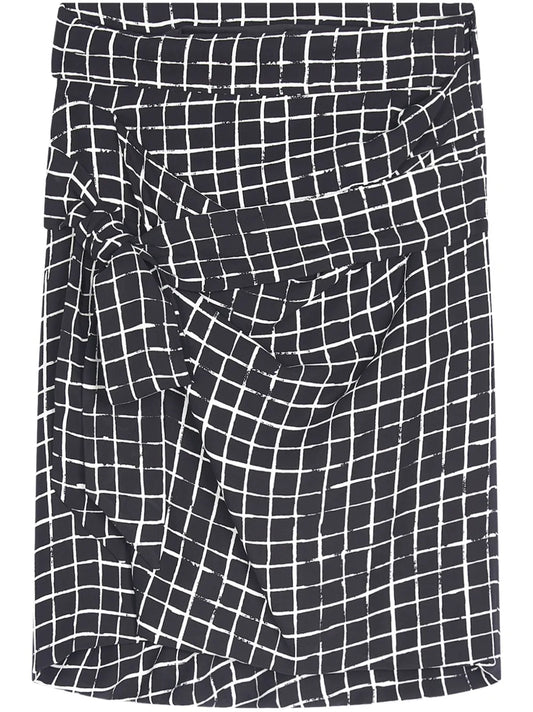 Draped Midi Skirt