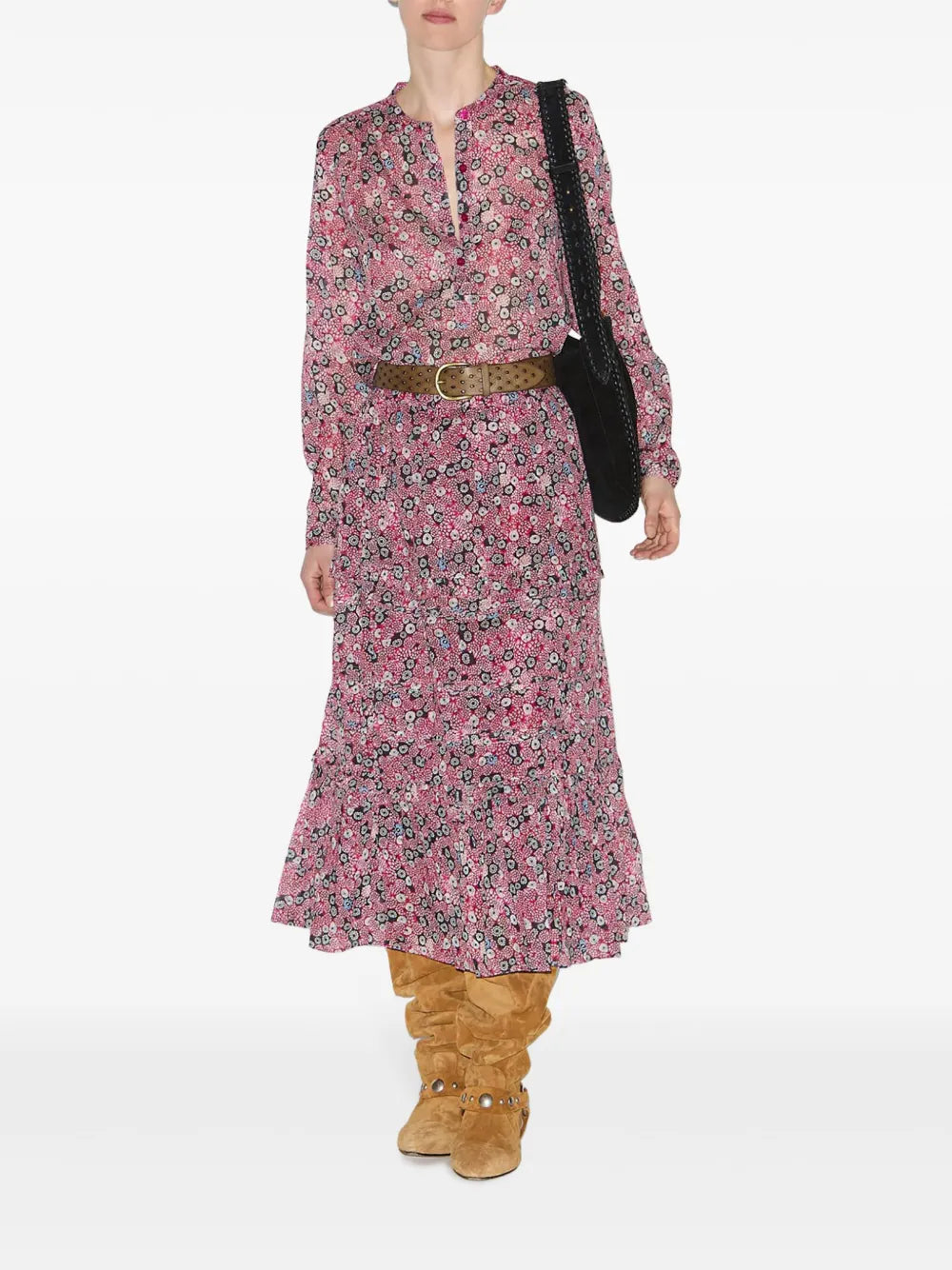 Maria Abstract-Print Blouse