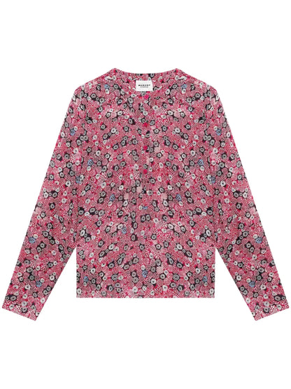 Maria Abstract-Print Blouse