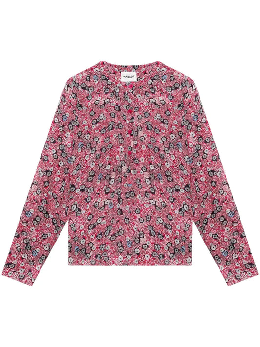 Maria Abstract-Print Blouse