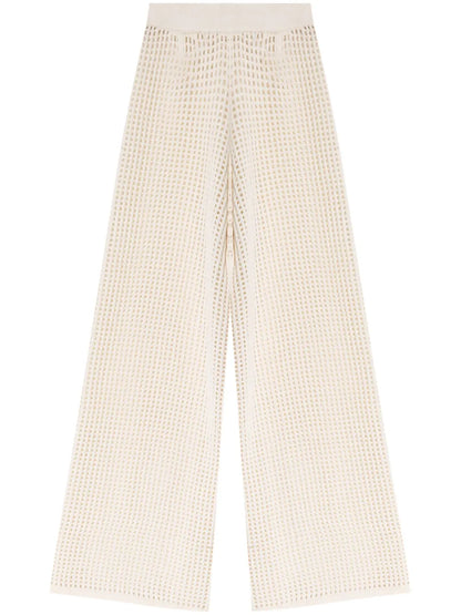 Mei Open-Knit Cashmere Pants