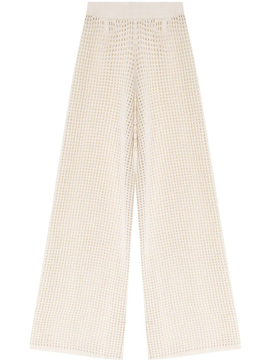 Mei Open-Knit Cashmere Pants