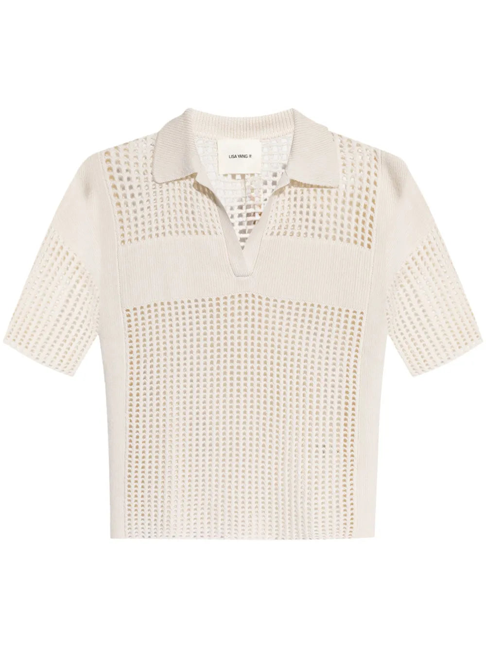 Lei Open-Knit Cashmere Top