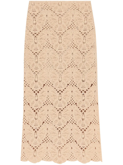 Cantala Crochet Midi Skirt