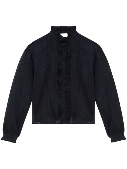Gaia Embroidered Cotton Blouse