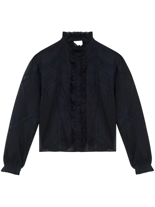 Gaia Embroidered Cotton Blouse