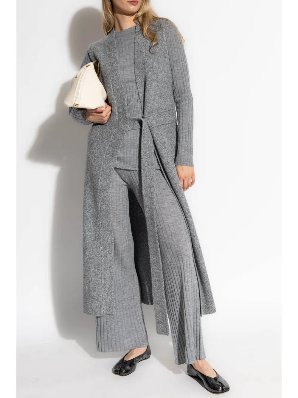 Karren Ribbed-Knit Cashmere Trousers