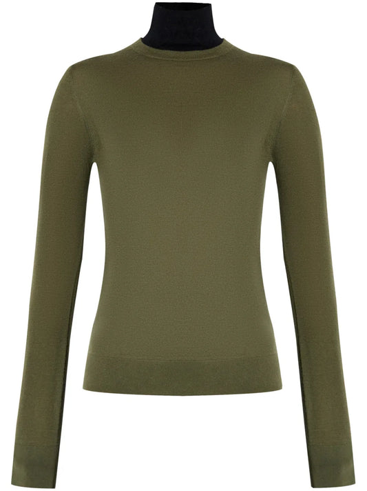 Marina Mock-Neck Cashmere Jumper