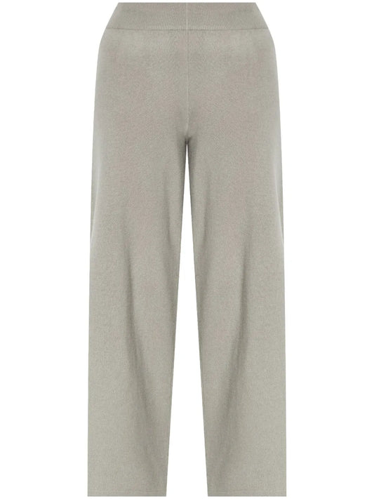 Marlo Side-Slit Cashmere Trousers